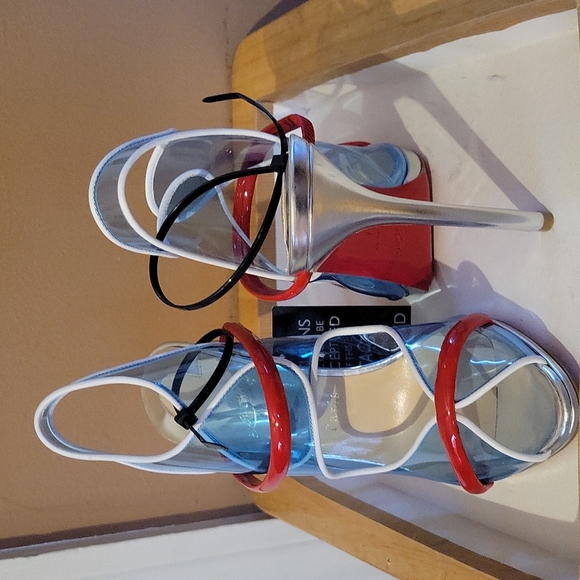 Aqua Ronda Pvc Christian Louboutin Heels - Picture 3 of 8